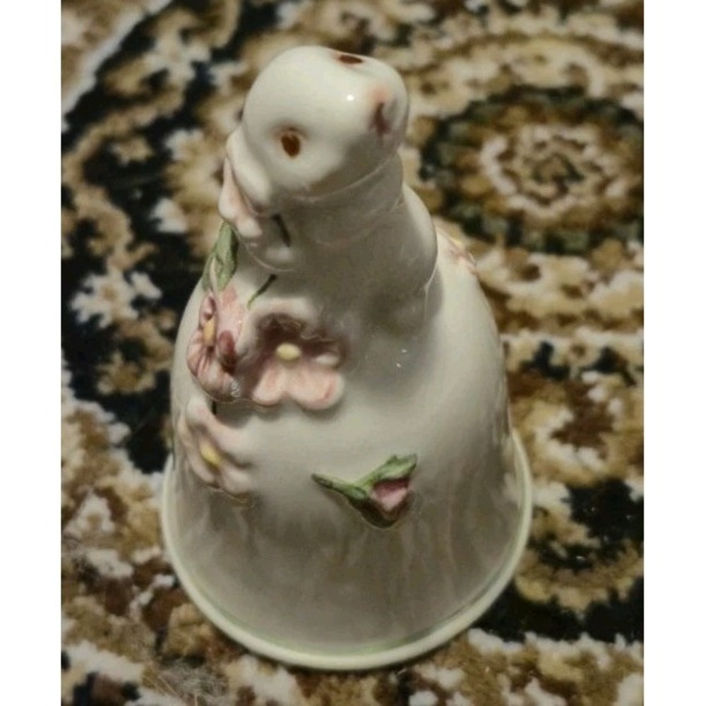 Vintage Avon Ceramic Bell Bunny Rabbit Spring Easter 1984 By Weiss